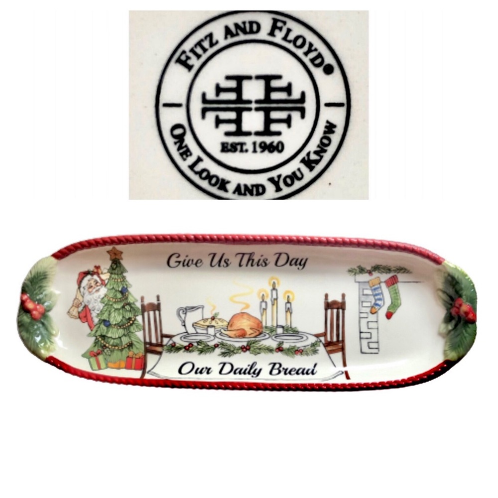 Fitz & Floyd “Night Before Christmas” Bread Plate